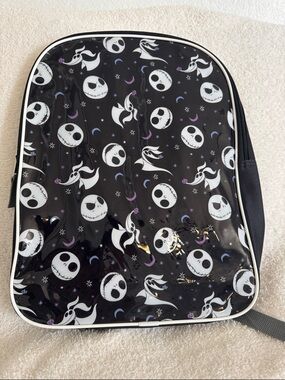 Disney The Nightmare Before Christmas Black Backpack with Gray Straps